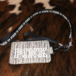 PINK Lanyard with Wallet